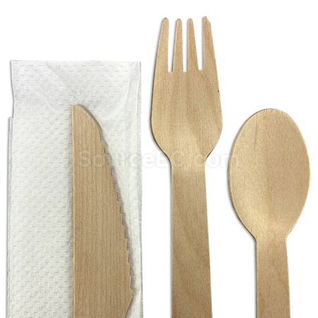 禮品訂造4 件套木製餐具紀念品