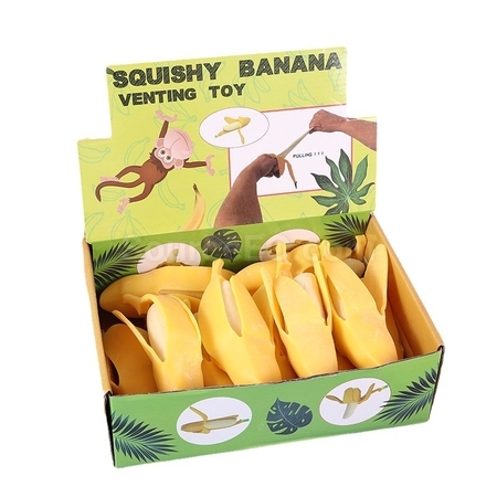 禮品訂造仿真剝皮香蕉減壓玩具紀念品