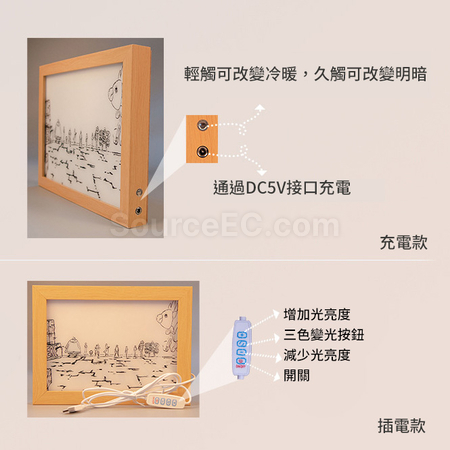 禮品訂造創意發光畫紀念品