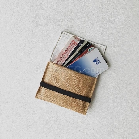 禮品訂造水洗牛皮紙卡包紀念品