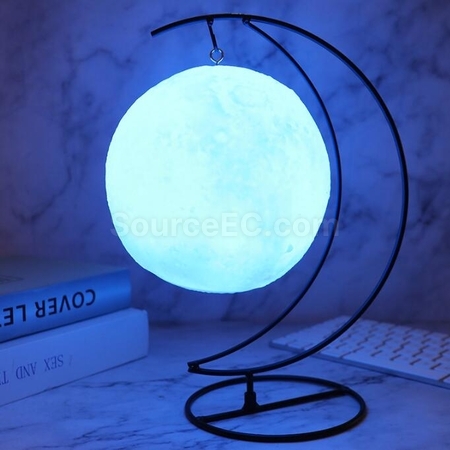 禮品訂造USB充電藍牙音響LED月球小夜燈紀念品