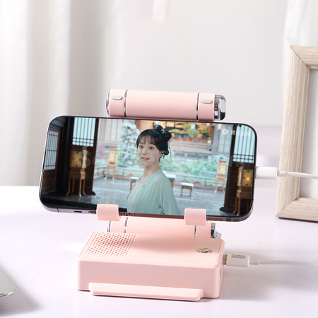 禮品訂造三合一音箱移動電源手機支架紀念品