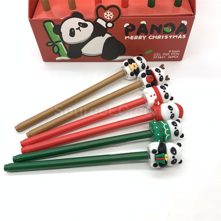 禮品訂造可愛聖誕按壓中性筆紀念品