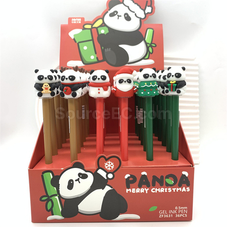 禮品訂造可愛聖誕按壓中性筆紀念品