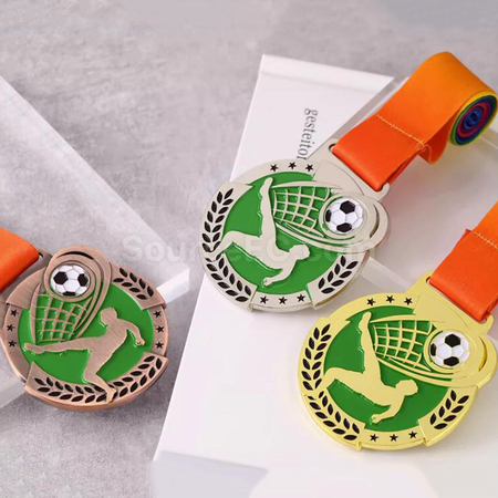禮品訂造足球金屬獎牌紀念品
