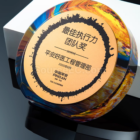 禮品訂造水晶獎座紀念品