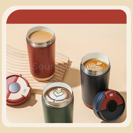 禮品訂造智能顯溫陶瓷內膽保溫杯紀念品
