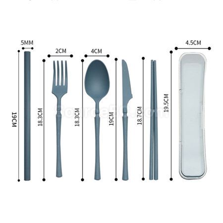 禮品訂造麥稈自備環保餐具套裝紀念品
