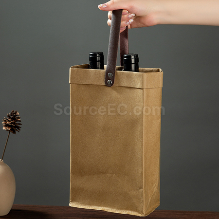 禮品訂造牛皮紙紅酒袋紀念品