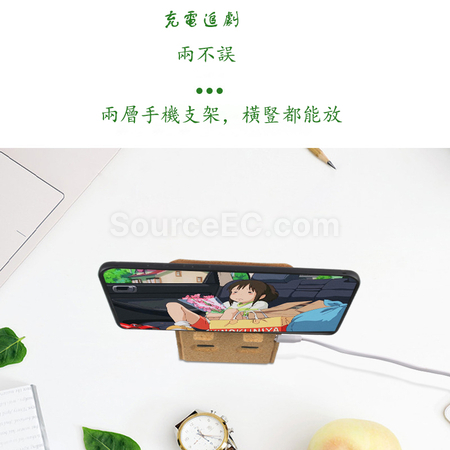禮品訂造環保軟木無線充紀念品