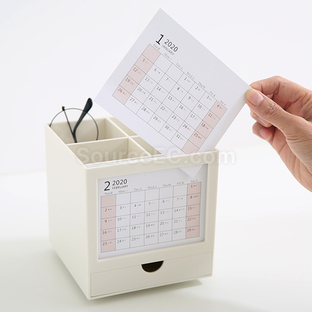 禮品訂造可旋轉筆筒收納盒紀念品