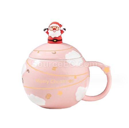 禮品訂造聖誕杯陶瓷杯紀念品