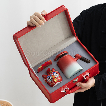 禮品訂造錢罐+陶瓷杯套裝紀念品