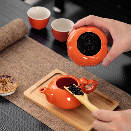 禮品訂造柿柿如意茶具套裝紀念品