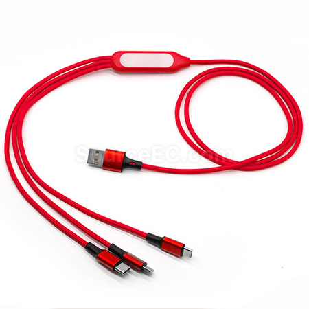 禮品訂造Logo發光充電線紀念品