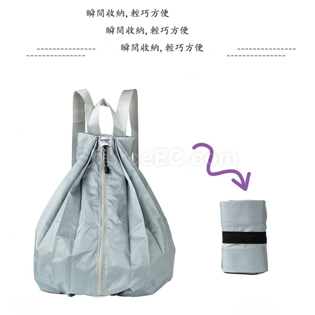 禮品訂造戶外摺疊防水雙肩包紀念品