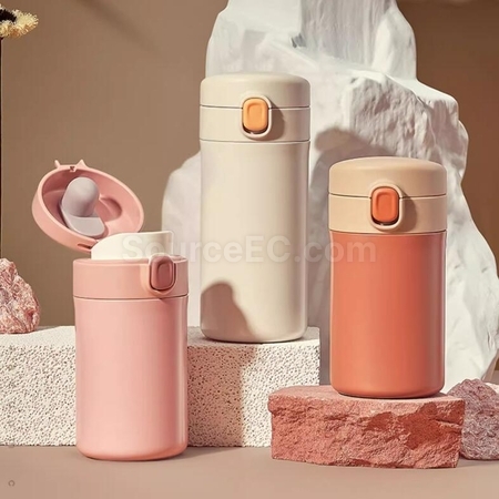 禮品訂造陶瓷內膽咖啡杯紀念品