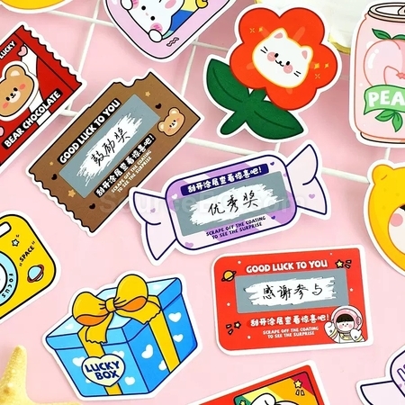 禮品訂造DIY自制幸運刮刮卡紀念品