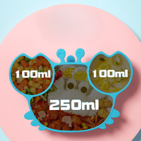 禮品訂造螃蟹造型嬰兒分格輔食碗紀念品