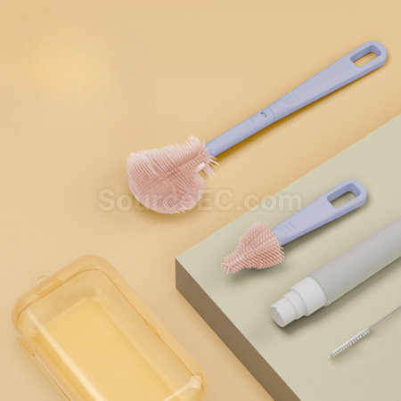 禮品訂造嬰兒便攜奶樽刷套裝紀念品