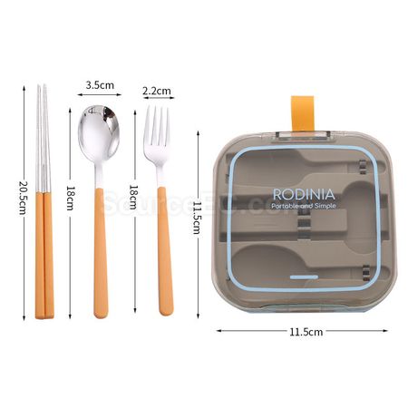 禮品訂造便攜不鏽鋼再用餐具套裝紀念品