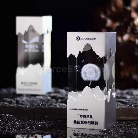 禮品訂造金屬水晶獎座紀念品