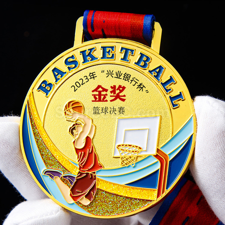 禮品訂造籃球金屬獎牌紀念品