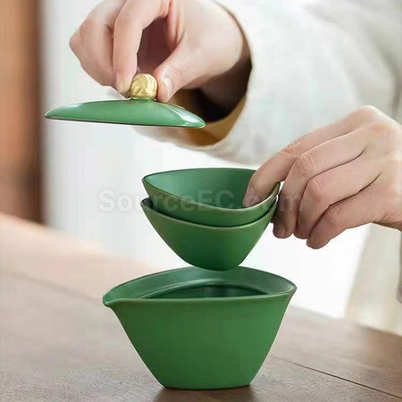 禮品訂造一見粽情端午旅行茶具套裝紀念品