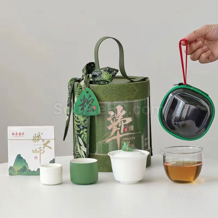 禮品訂造一見粽情端午旅行茶具套裝紀念品