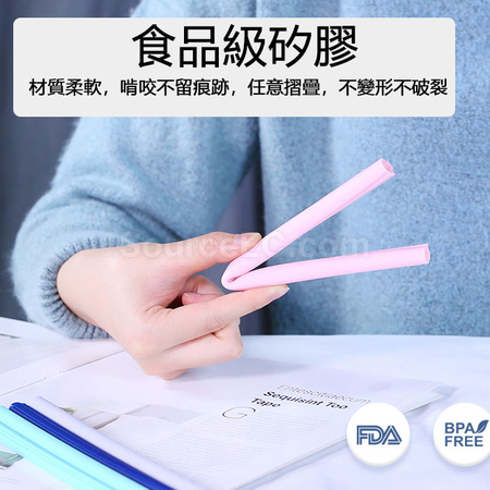 禮品訂造卡扣矽膠吸管紀念品