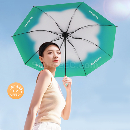 禮品訂造漸變摺疊雨傘紀念品