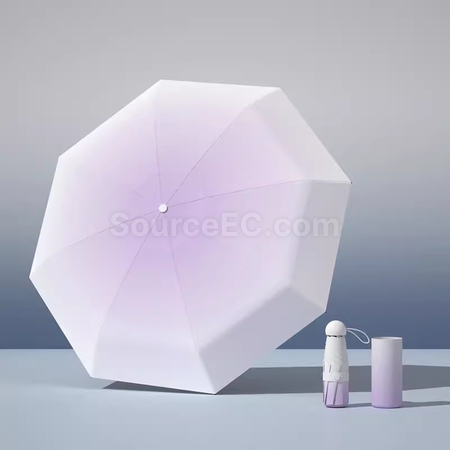 禮品訂造漸變摺疊雨傘紀念品