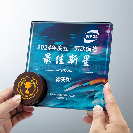 禮品訂造大理石水晶獎座紀念品