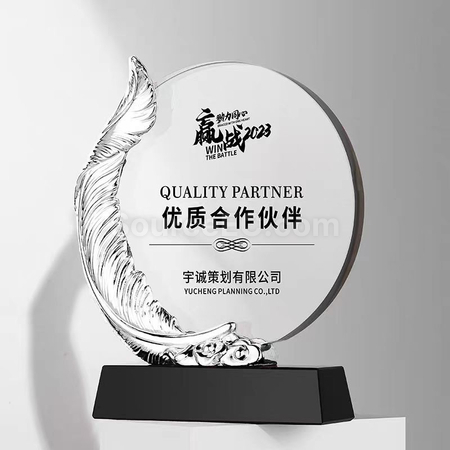 禮品訂造金屬水晶座紀念品