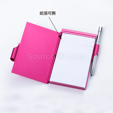 禮品訂造鋁合金可撕筆記本紀念品
