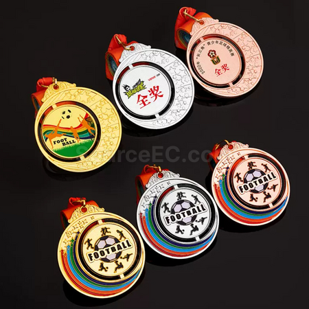 禮品訂造足球金屬獎牌紀念品
