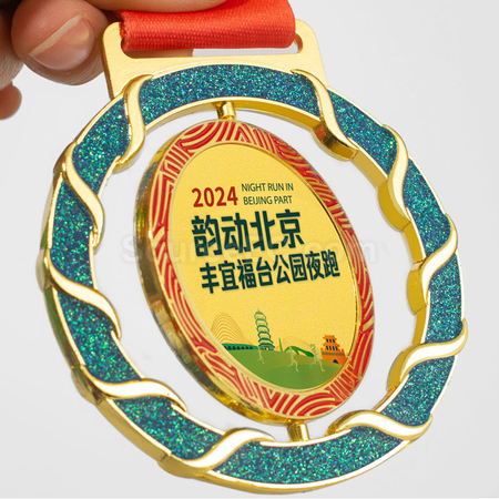 禮品訂造旋轉金屬獎牌紀念品