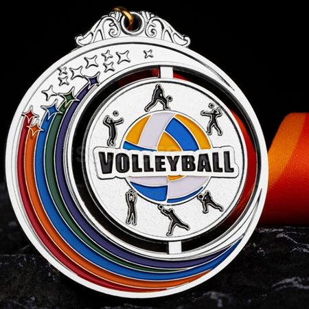 禮品訂造排球金屬獎牌紀念品