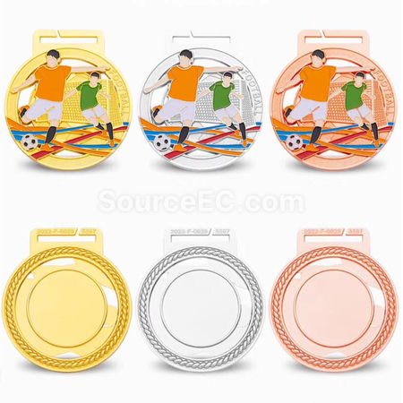 禮品訂造足球金屬獎牌紀念品