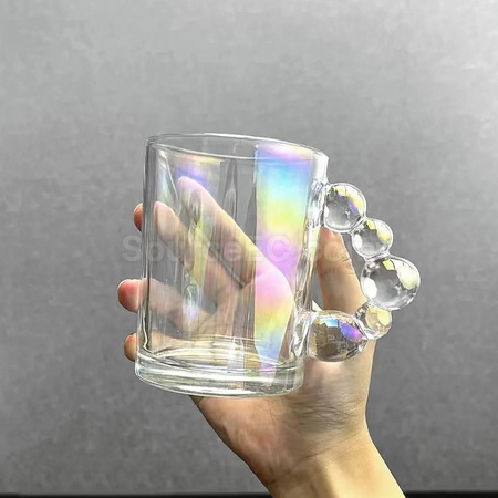 禮品訂造泡泡手把玻璃杯紀念品