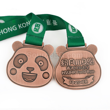 禮品訂造熊貓金屬獎牌紀念品