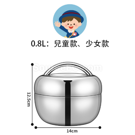 禮品訂造不鏽鋼蘋果型飯盒紀念品
