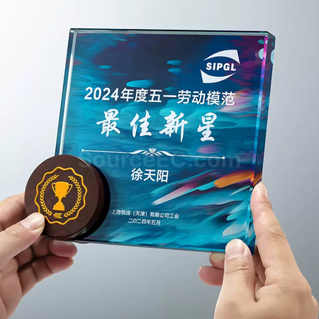 禮品訂造大理石水晶獎座紀念品
