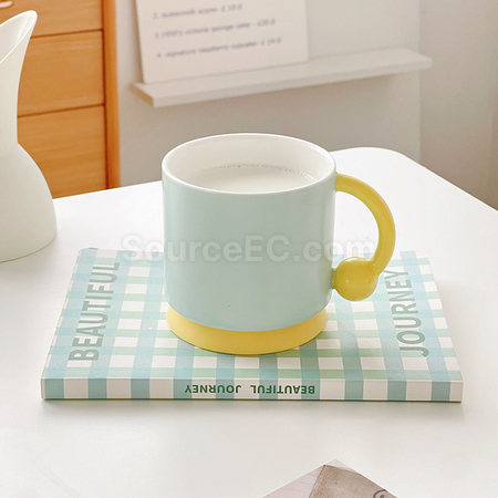 禮品訂造矽膠底防滑陶瓷杯紀念品