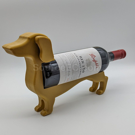 禮品訂造臘腸狗紅酒瓶架紀念品