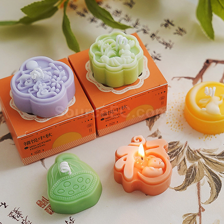 禮品訂造中秋月餅造型香氛蠟燭禮盒（單個裝）紀念品