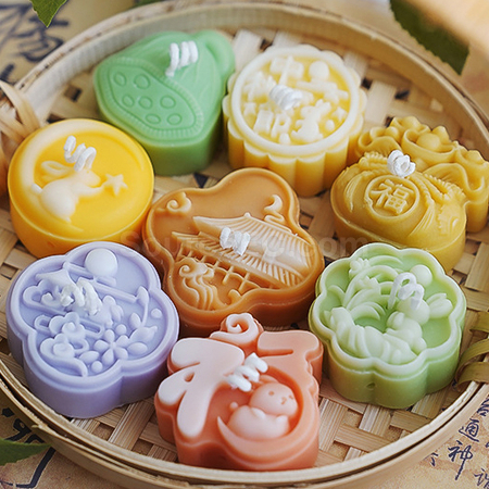 禮品訂造中秋月餅造型香氛蠟燭禮盒（單個裝）紀念品