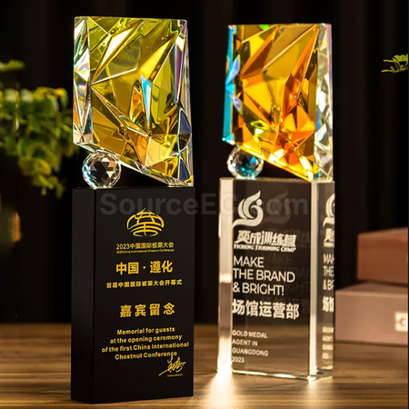 禮品訂造創意水晶獎座紀念品