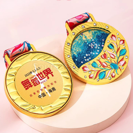 禮品訂造繁花獎牌紀念品