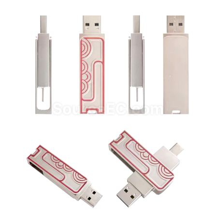 禮品訂造Type-C 兩用USB手指紀念品